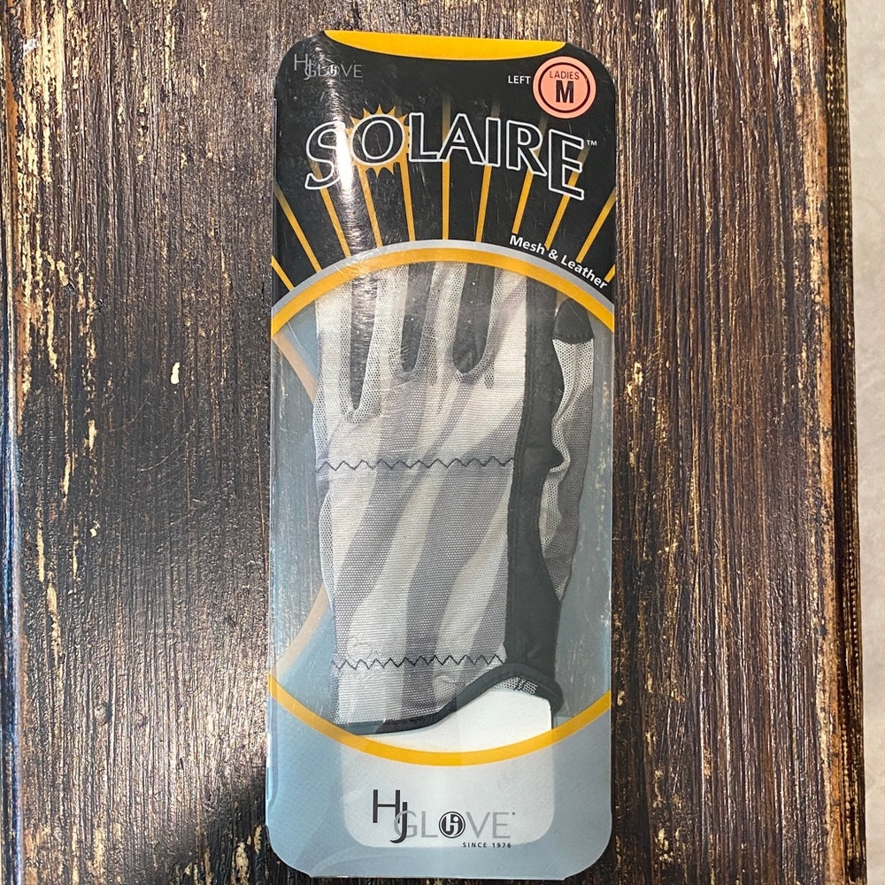 Solaire Mesh & Leather Left handed Golf glove.